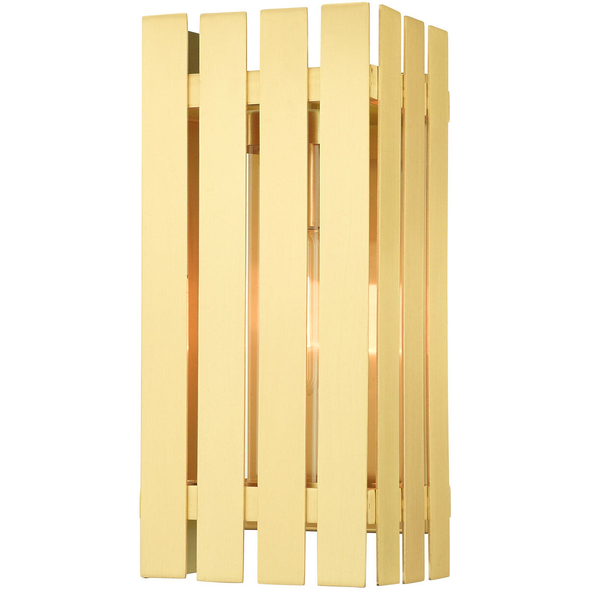 Greenwich 1 Light 13 inch Satin Brass Outdoor Wall Lantern