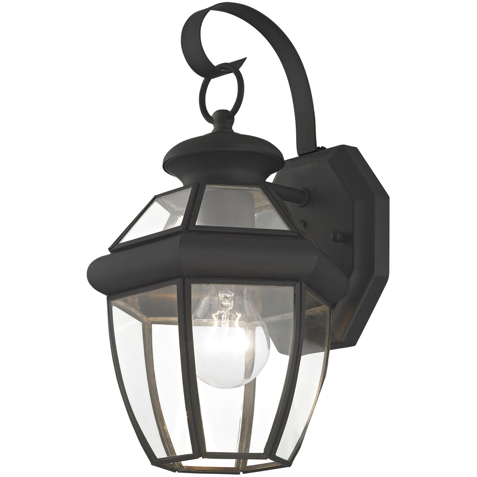 Monterey 1 Light 13 inch Black Outdoor Wall Lantern