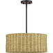 Weavington 3 Light 18 inch Bronze Pendant Chandelier Ceiling Light