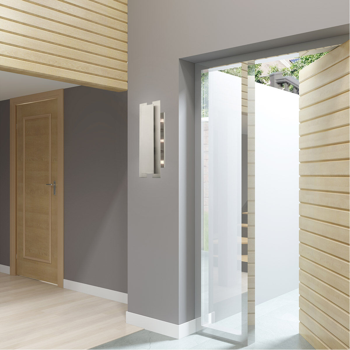 Varick 3 Light 8 inch Brushed Nickel Bath Vanity Wall Light