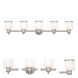 Middlebush 5 Light 45.5 inch Brushed Nickel Bath Vanity Wall Light