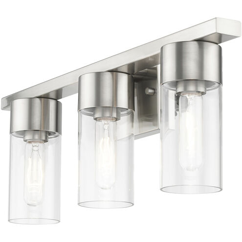 Carson 3 Light 23 inch Brushed Nickel Vanity Sconce Wall Light