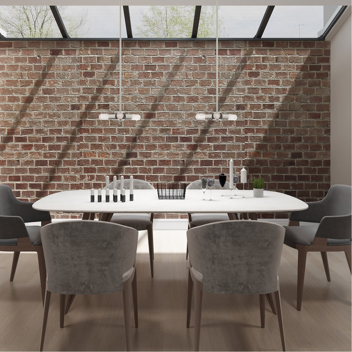 Copenhagen 3 Light 13 inch Brushed Nickel Mini Chandelier Ceiling Light