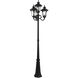 Oxford 4 Light 93 inch Textured Black Outdoor Post Light 