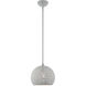 Charlton 1 Light 10 inch Nordic Gray with Brushed Nickel Accents Pendant Ceiling Light