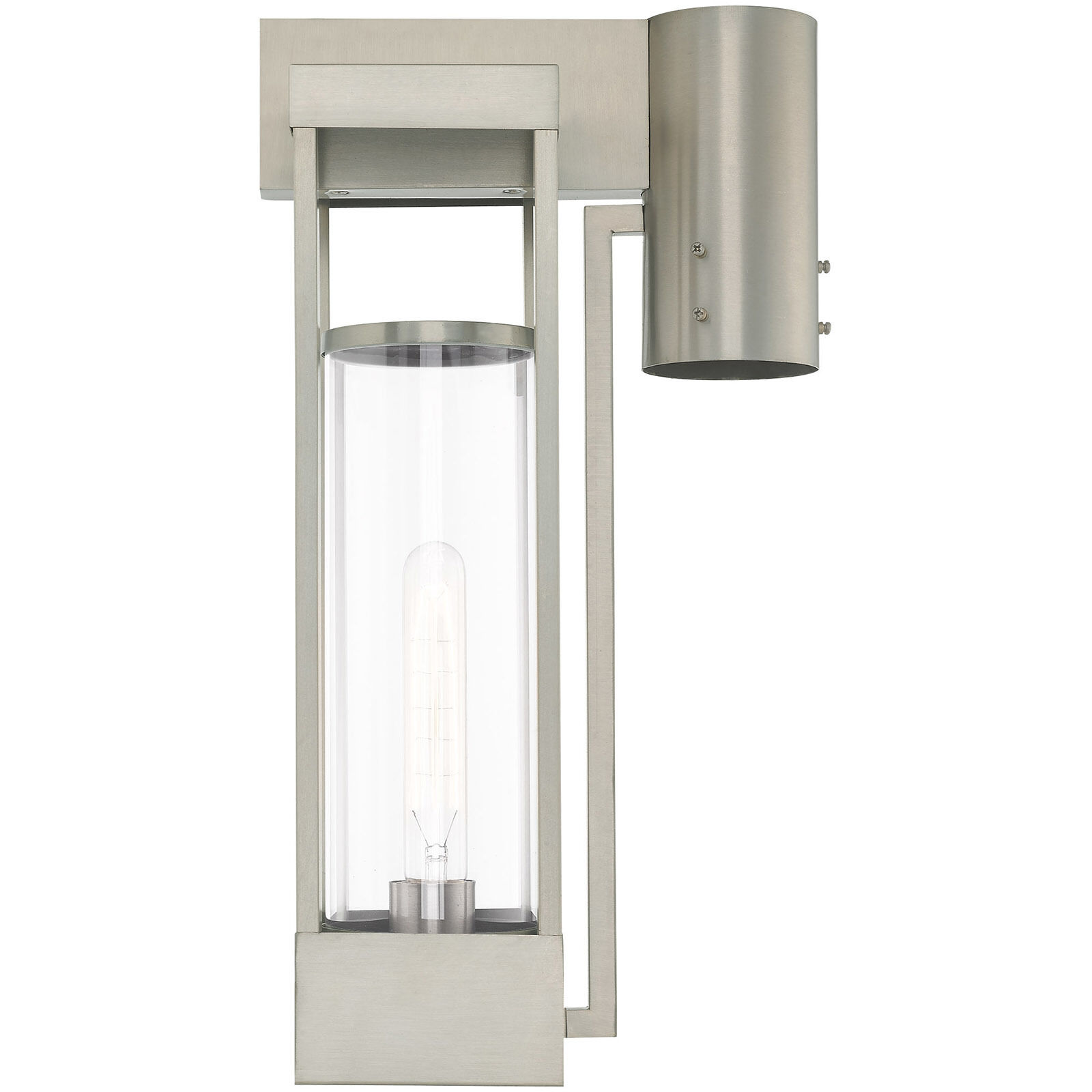 Delancey 1 Light 18.88 inch Brushed Nickel Outdoor Post Top Lantern
