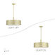 Vistaview 4 Light 21 inch Soft Gold Pendant Chandelier Ceiling Light