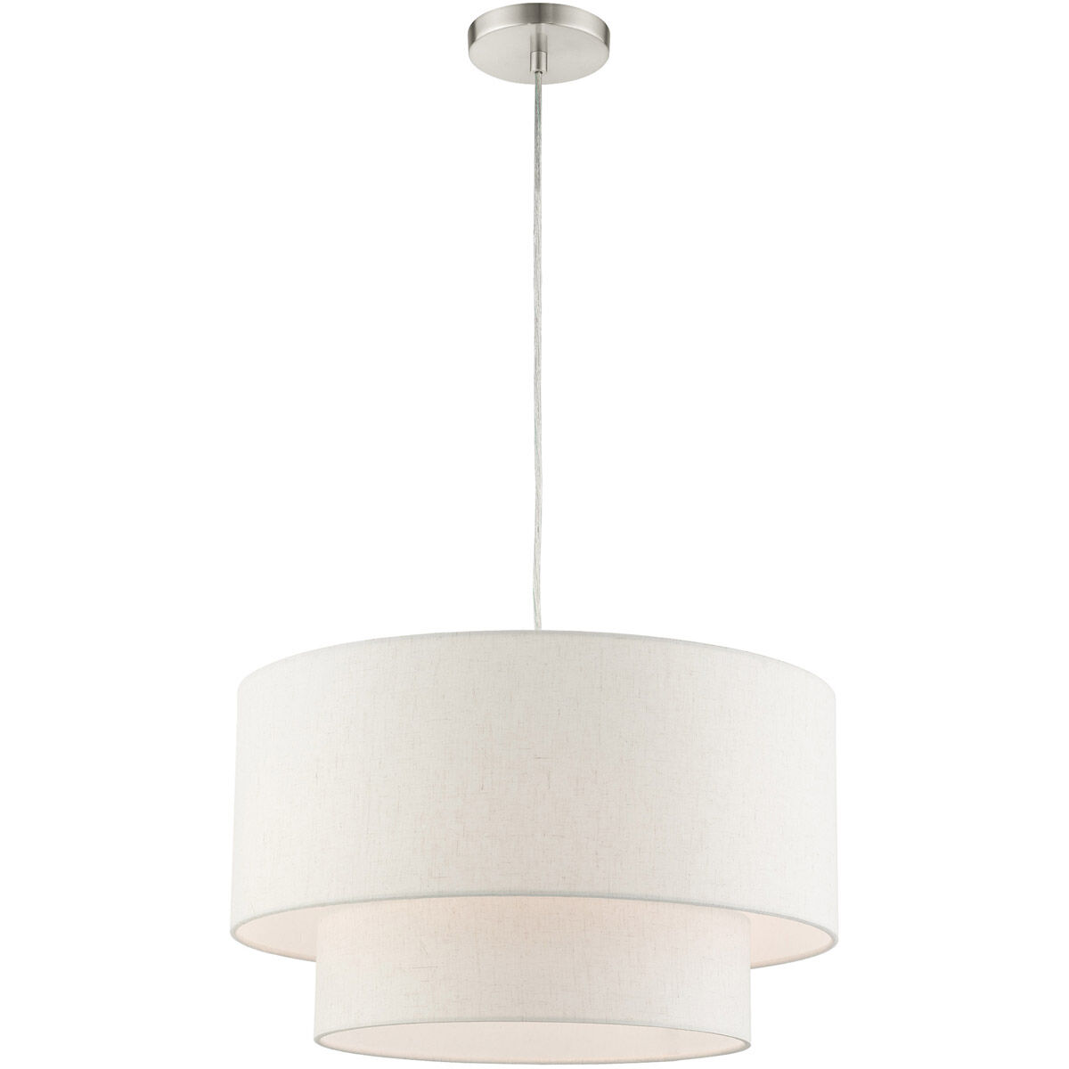 Meadow 3 Light 20 inch Brushed Nickel Pendant Ceiling Light 