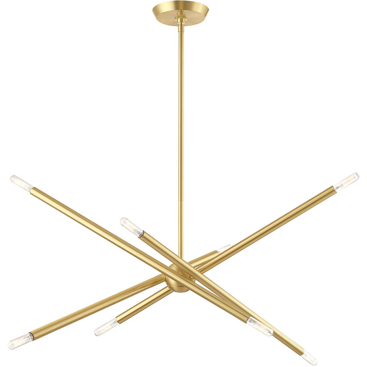 Soho 8 Light 12 inch Satin Brass Chandelier Ceiling Light