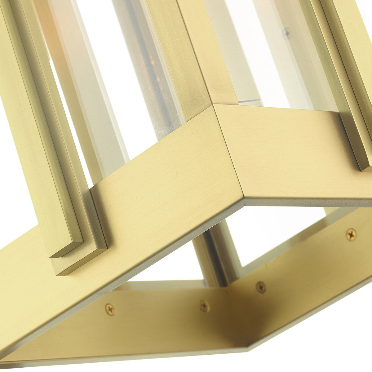 Lexington 3 Light 23 inch Natural Brass Outdoor Wall Lantern