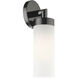 Aero 1 Light 4 inch Black Chrome ADA ADA Single Sconce Wall Light