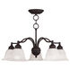 Essex 5 Light 24 inch Bronze Convertible Dinette Chandelier/Ceiling Mount Ceiling Light