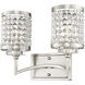 Grammercy 2 Light 14 inch Brushed Nickel Bath Vanity Wall Light