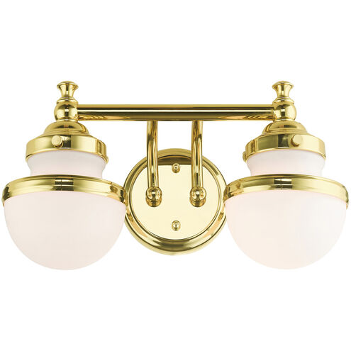 Oldwick 2 Light 15 inch Polished Brass Vanity Sconce Wall Light
