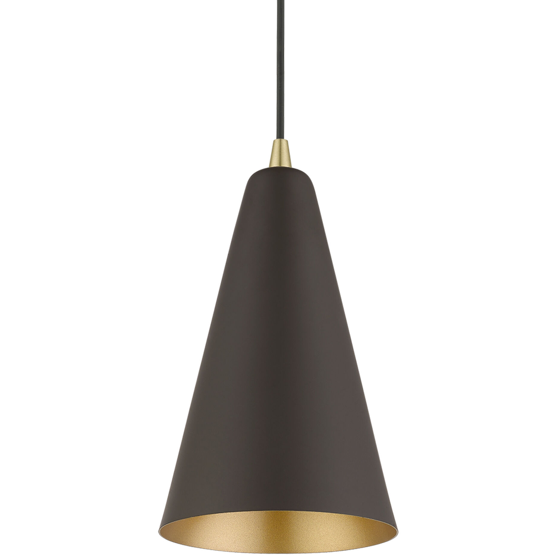 Dulce 1 Light 7.38 inch Bronze with Antique Brass Accents Mini Pendant Ceiling Light