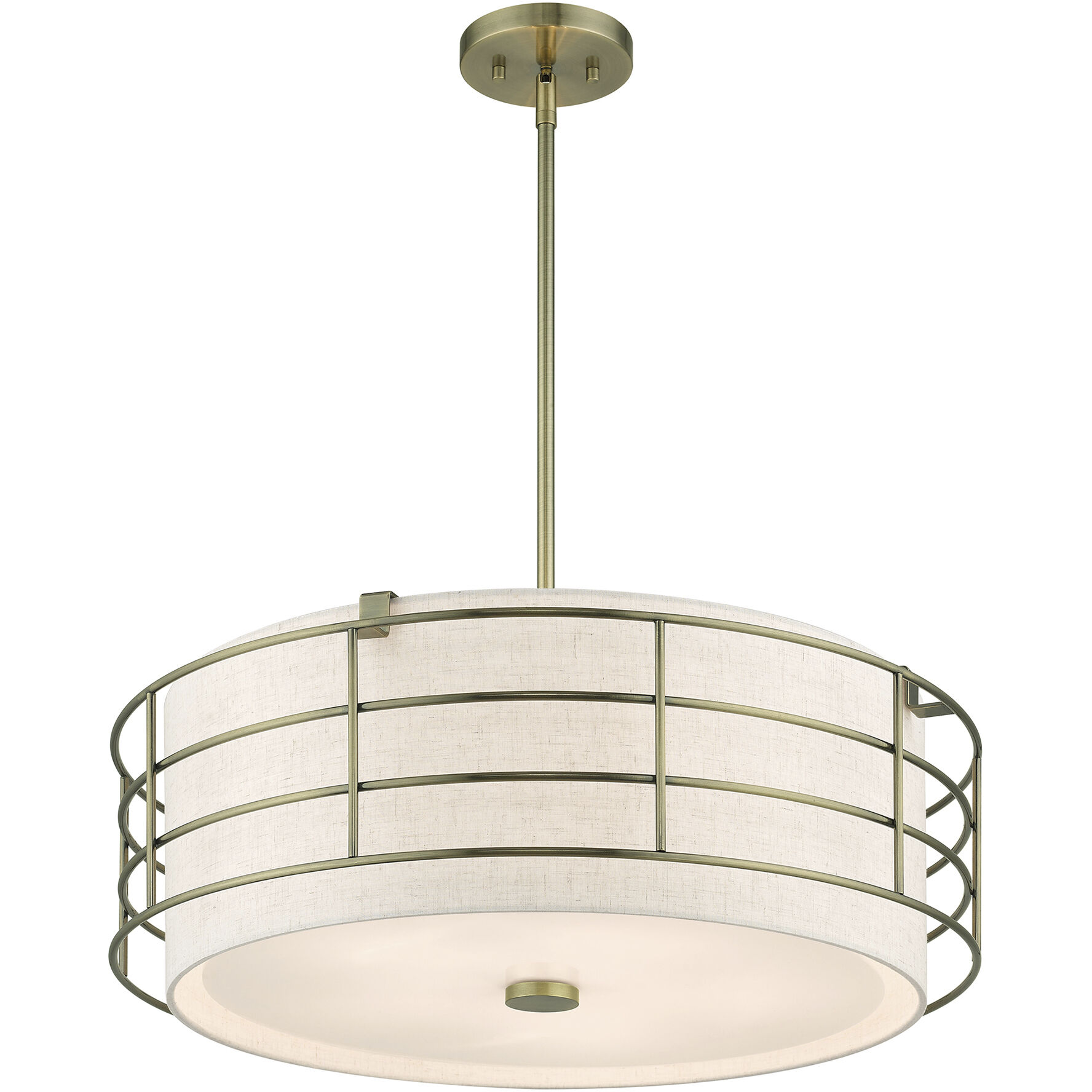 Blanchard 5 Light 23 inch Antique Brass Pendant Chandelier Ceiling Light