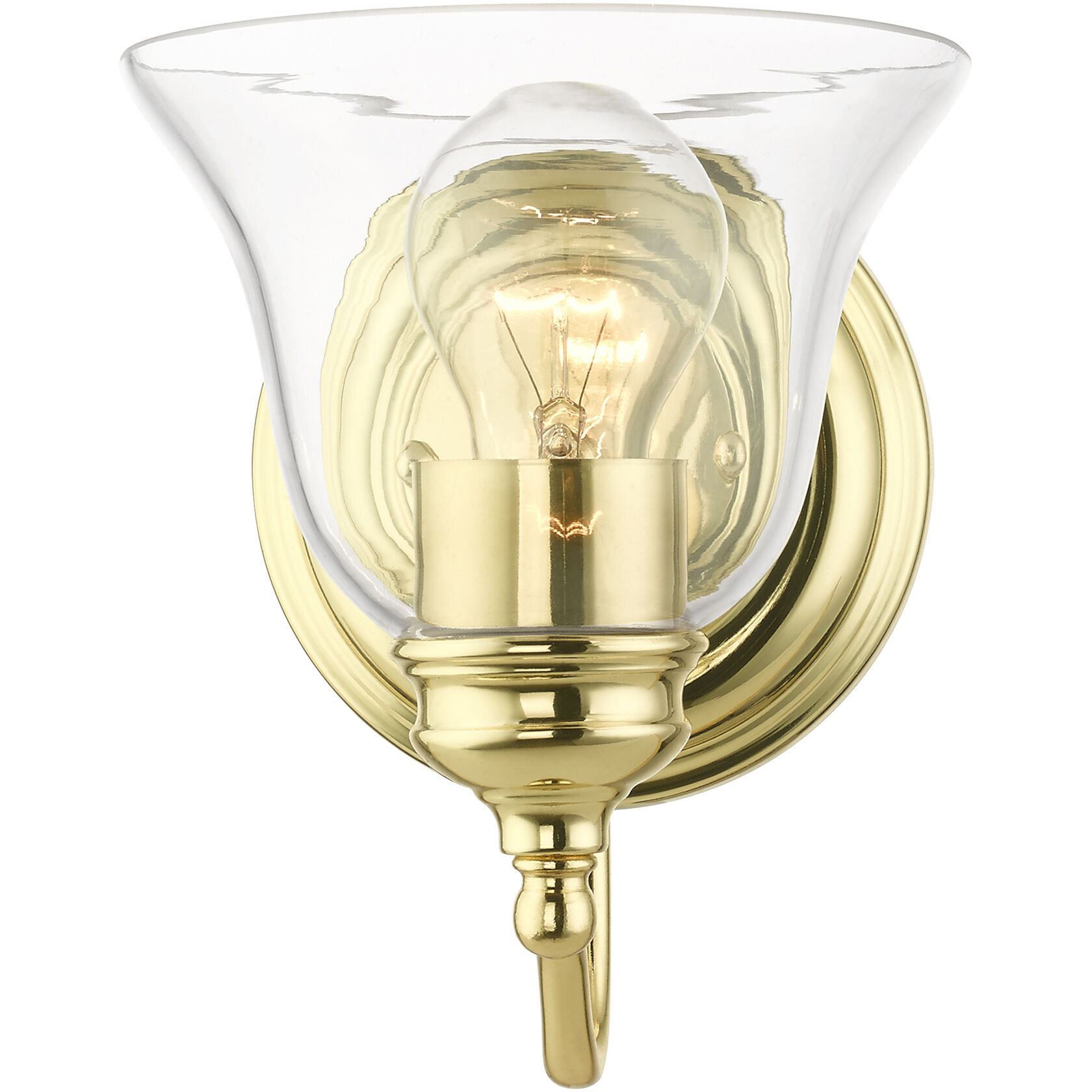 Moreland 1 Light 6 inch Polished Brass Vanity Sconce Wall Light