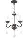 Callisto 3 Light 14 inch English Bronze Mini Chandelier Ceiling Light