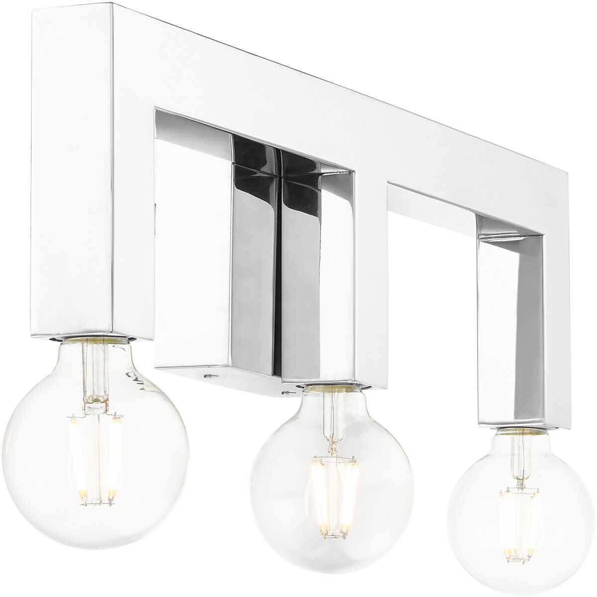 Solna 3 Light 22 inch Polished Chrome Vanity Sconce Wall Light