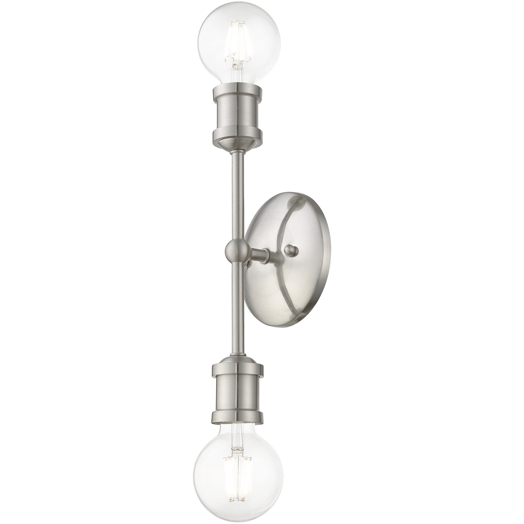 Lansdale 2 Light 5 inch Brushed Nickel Vanity Sconce Wall Light