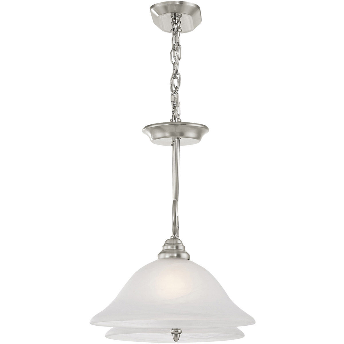 Coronado 2 Light 35 inch Brushed Nickel Island Ceiling Light