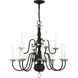 Williamsburg 12 Light 26 inch Black Chandelier Ceiling Light