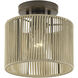 Acordia 1 Light 8.5 inch English Bronze Semi Flush Mount Ceiling Light, Small