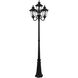 Oxford 4 Light 93 inch Textured Black Outdoor Post Light 