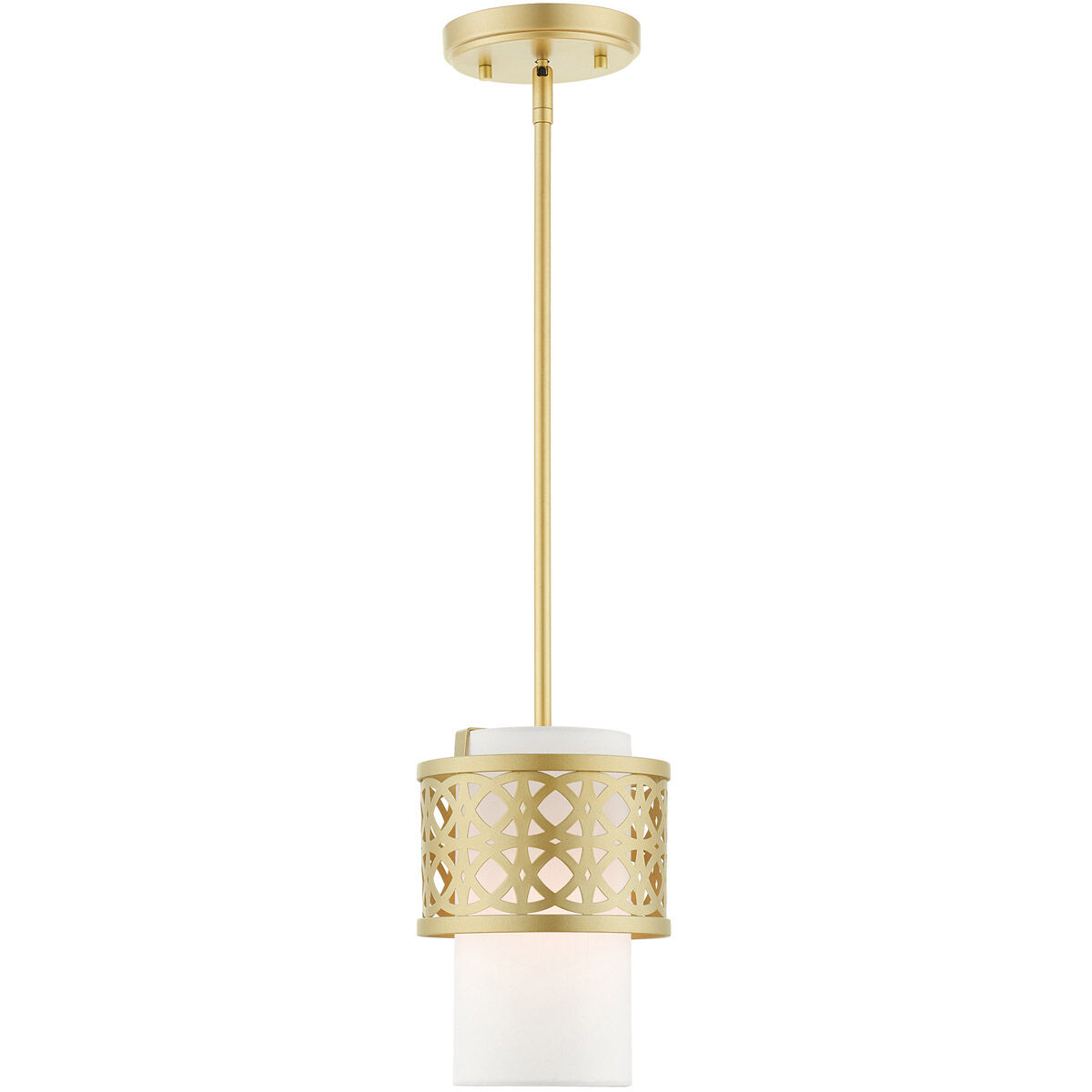 Calinda 1 Light 7 inch Soft Gold Mini Pendant Ceiling Light
