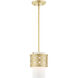 Calinda 1 Light 7 inch Soft Gold Mini Pendant Ceiling Light