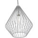 Linz 1 Light 12 inch Nordic Gray with Polished Chrome Accents Pendant Ceiling Light