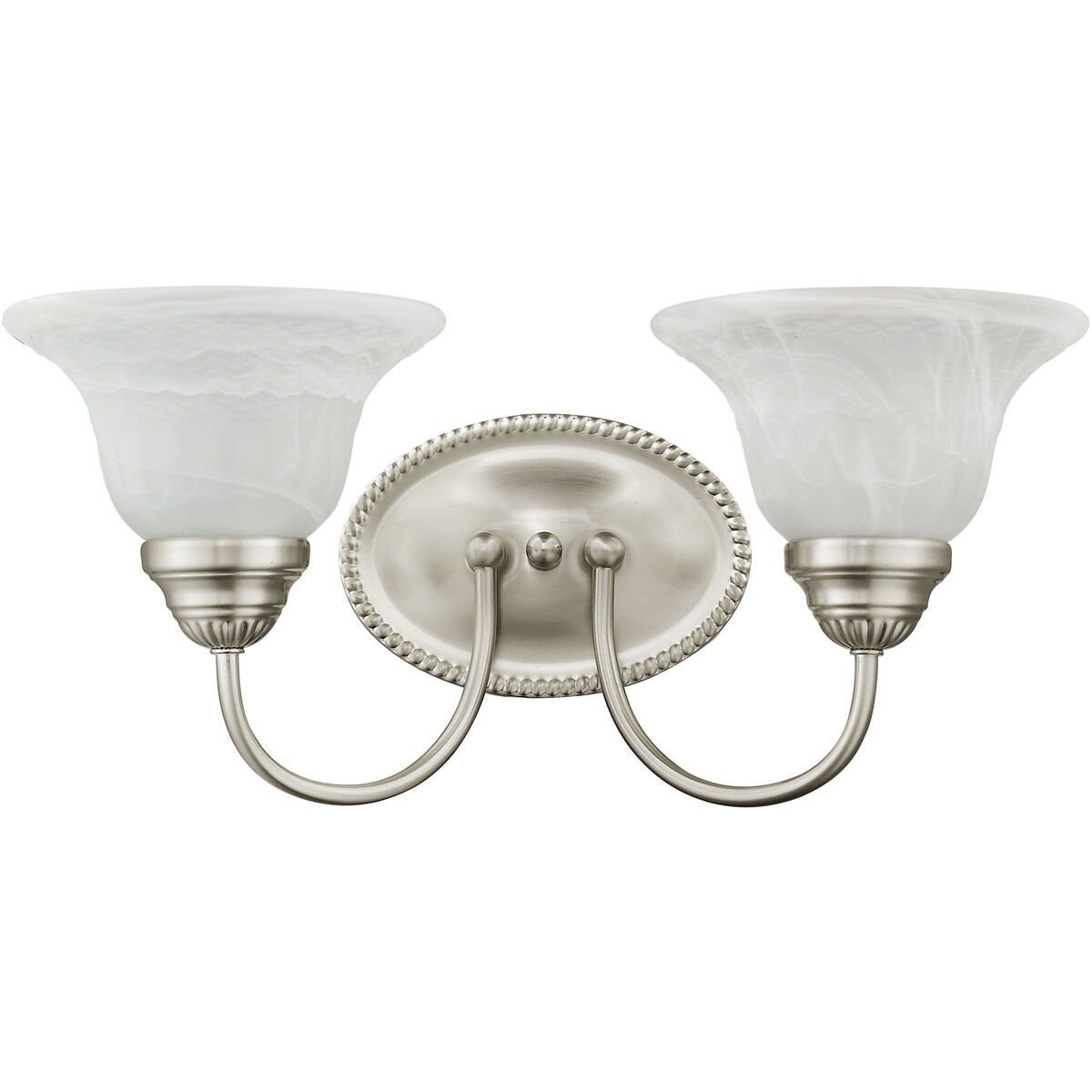 Edgemont 2 Light 17 inch Brushed Nickel Bath Vanity Wall Light