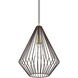Linz 1 Light 12 inch Bronze with Antique Brass Accents Pendant Ceiling Light
