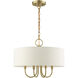 Blossom 4 Light 18 inch Antique Brass Pendant Chandelier Ceiling Light