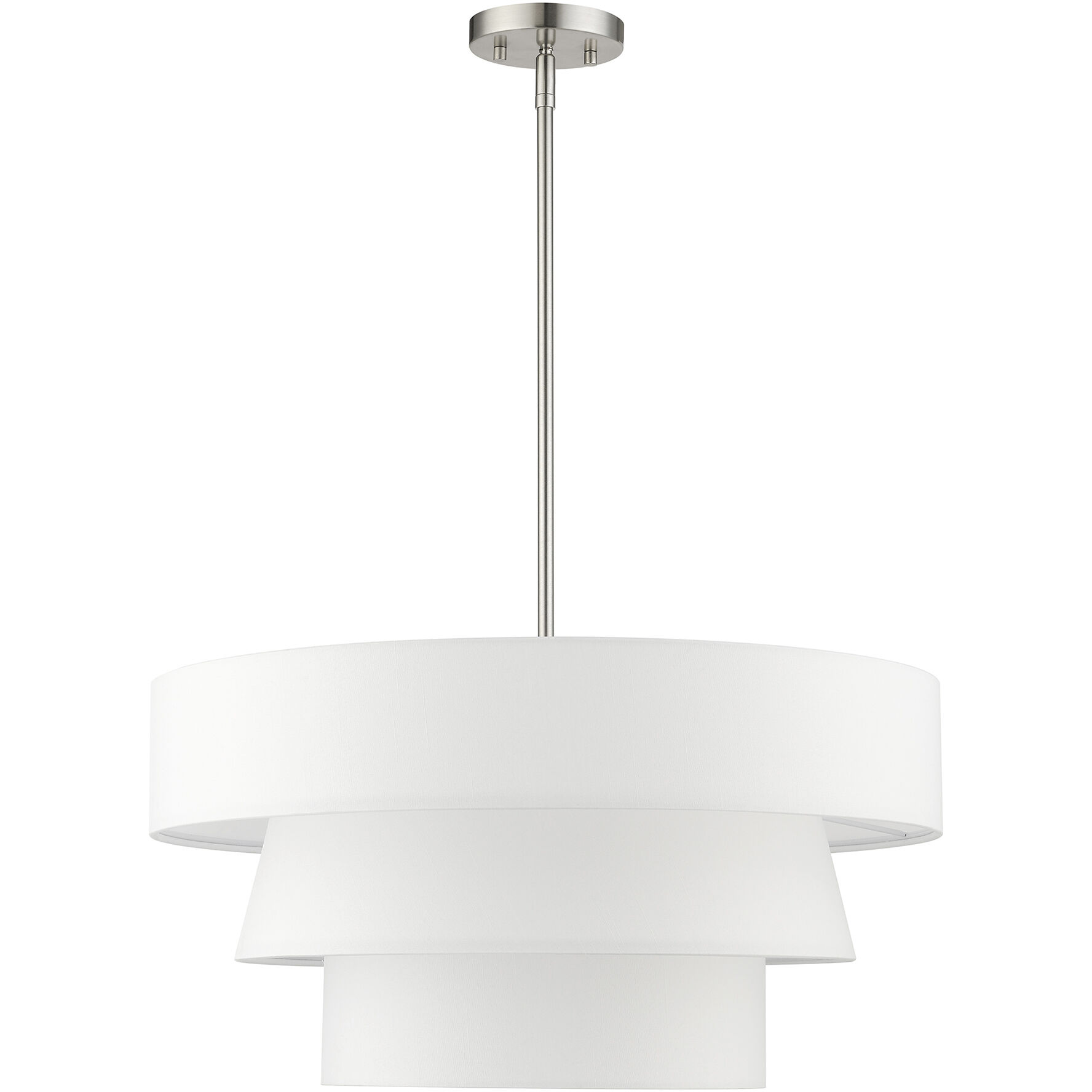 Warrenville 4 Light 23 inch Brushed Nickel Pendant Chandelier Ceiling Light