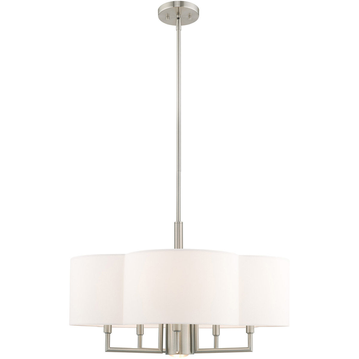Chelsea 6 Light 24 inch Brushed Nickel Pendant Chandelier Ceiling Light
