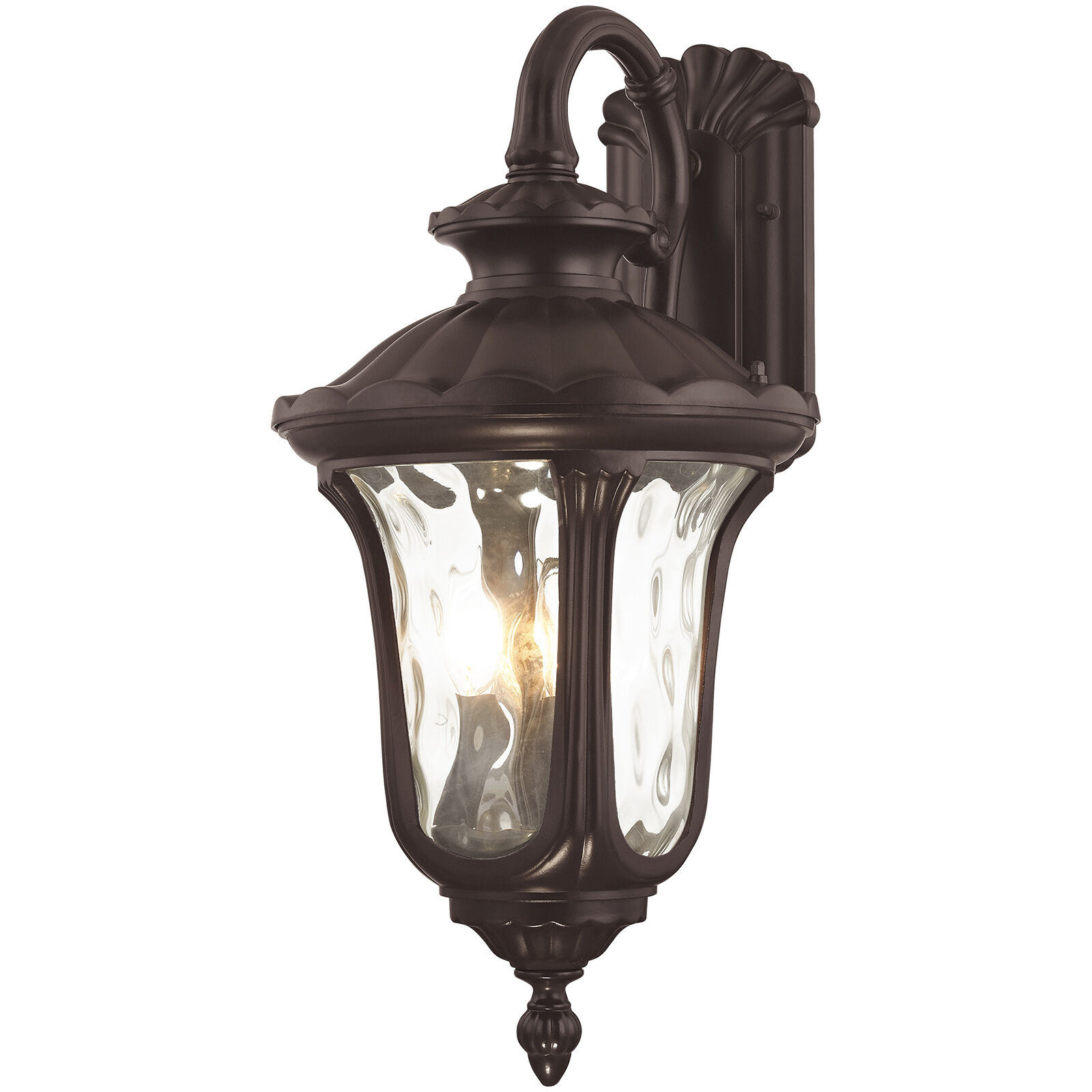 Oxford 3 Light 23 inch Bronze Outdoor Wall Lantern