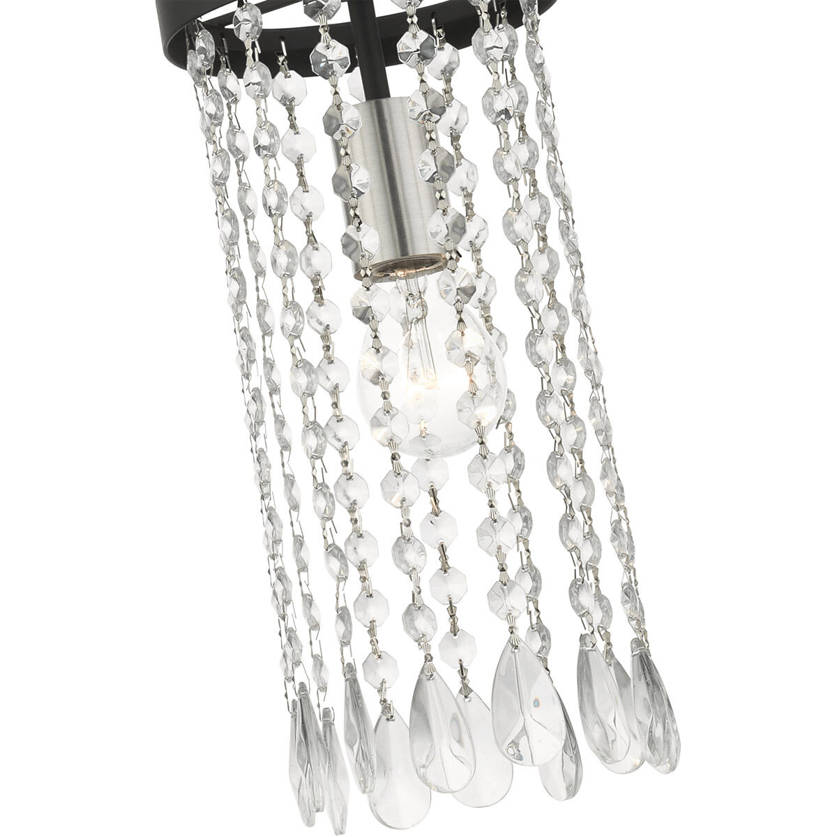 Elizabeth 1 Light 6 inch Black Mini Pendant Ceiling Light