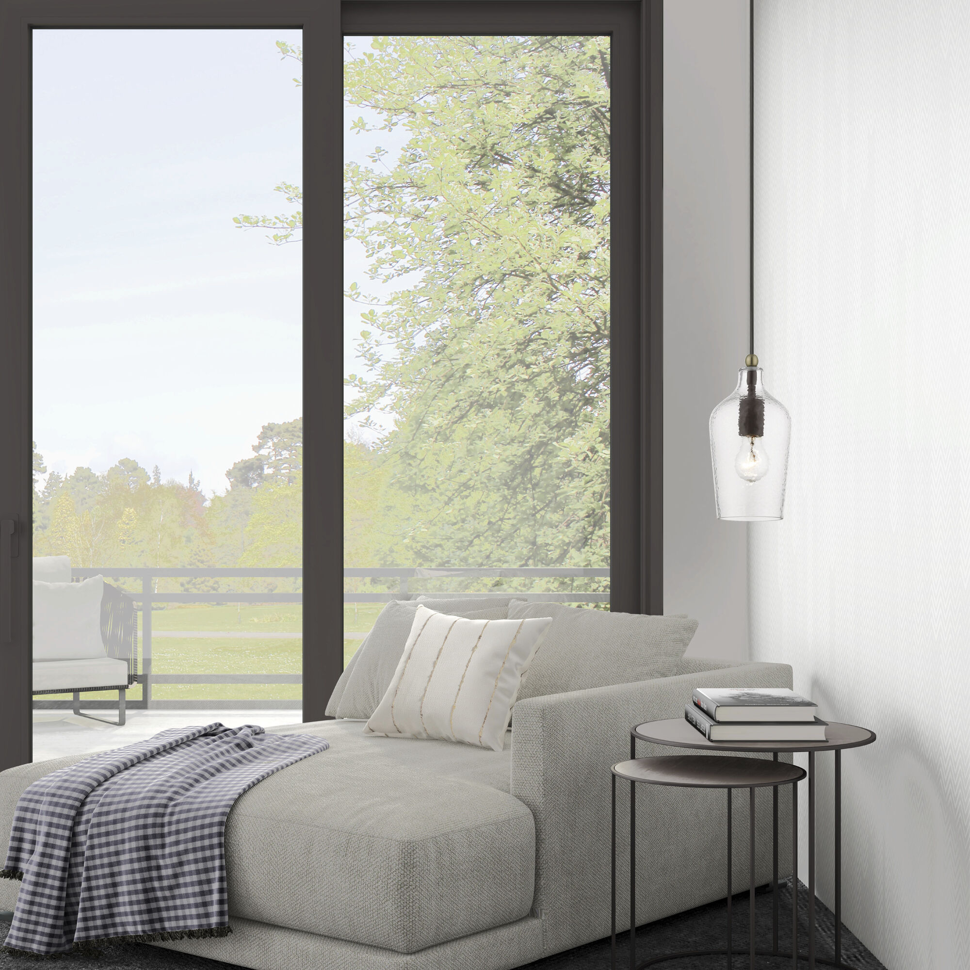 Avery 1 Light 5 inch Bronze with Antique Brass Accent Mini Pendant Ceiling Light