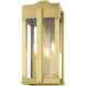 Lexington 3 Light 18 inch Natural Brass Outdoor Wall Lantern