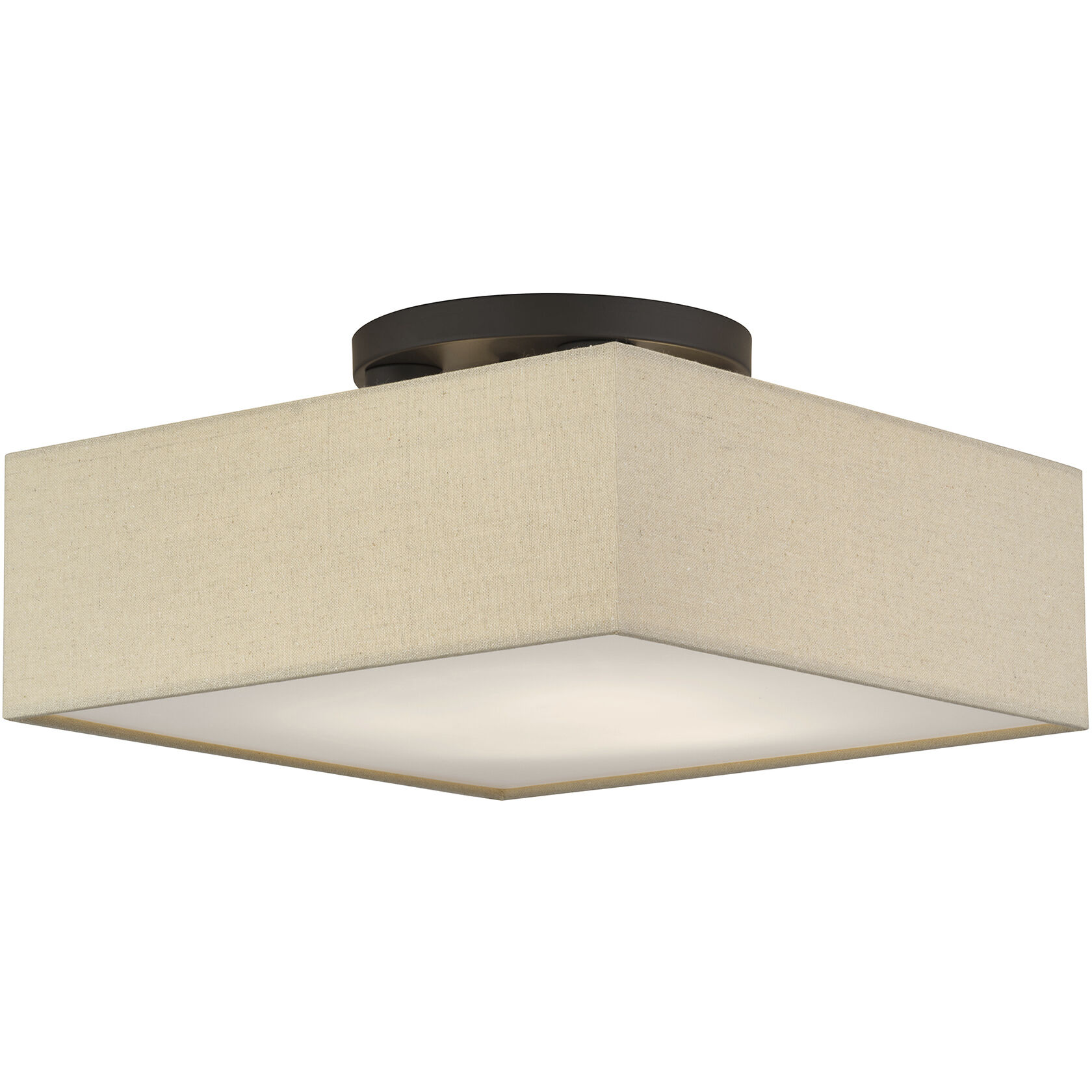 Summit 4 Light 15 inch Bronze Semi Flush Mount Ceiling Light, Large