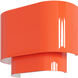 Springview 1 Light 11 inch Shiny Orange ADA Wall Sconce Wall Light
