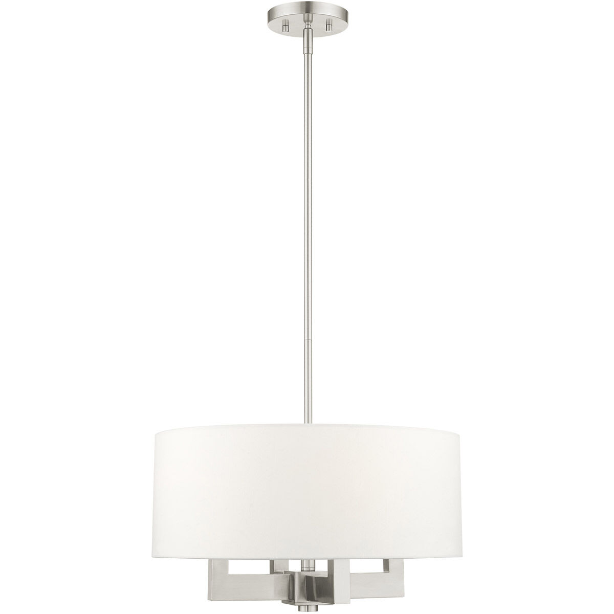 Cresthaven 4 Light 18 inch Brushed Nickel Chandelier Ceiling Light