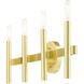 Copenhagen 4 Light 24 inch Satin Brass ADA Vanity Sconce Wall Light