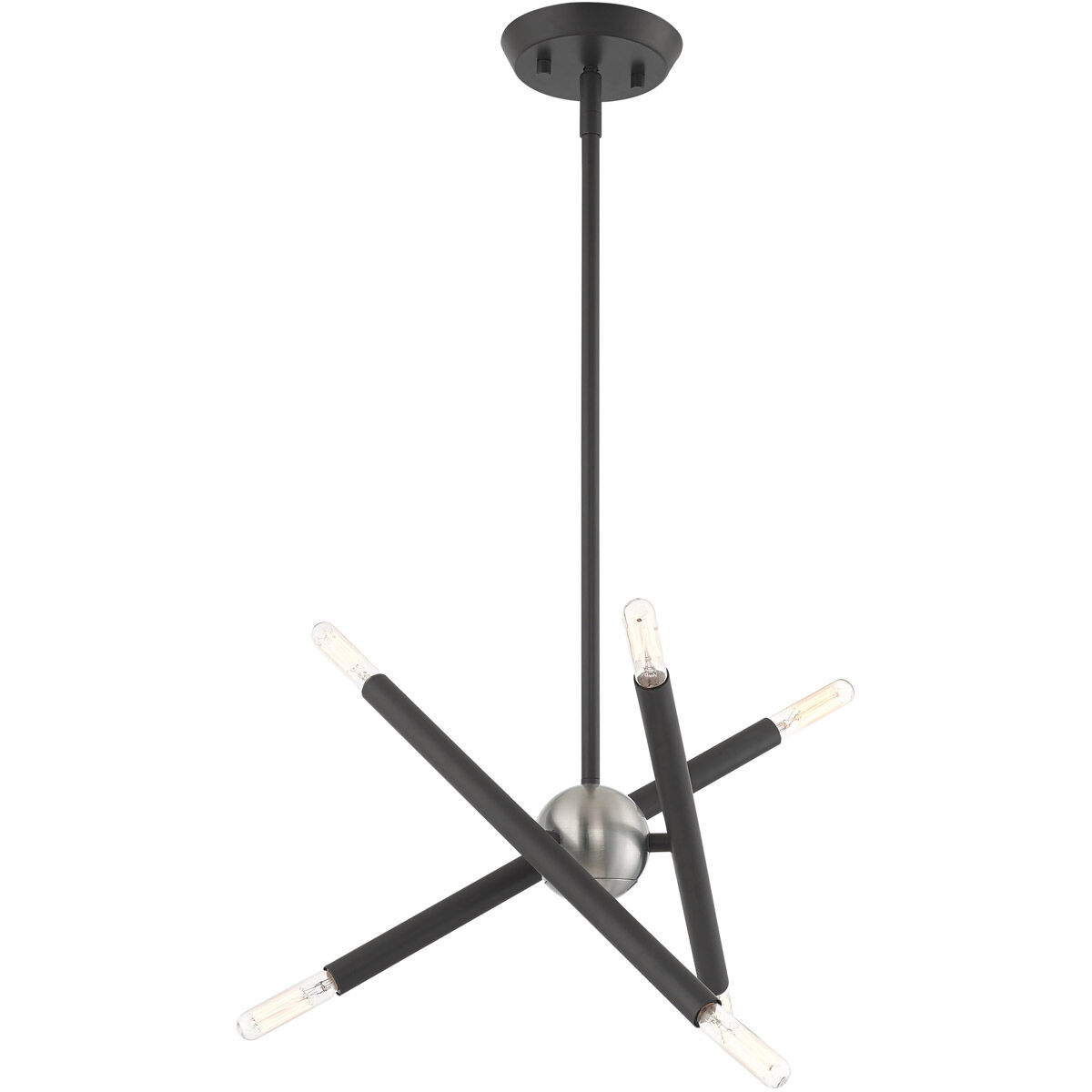 Soho 6 Light 12.5 inch Scandinavian Gray Chandelier Ceiling Light