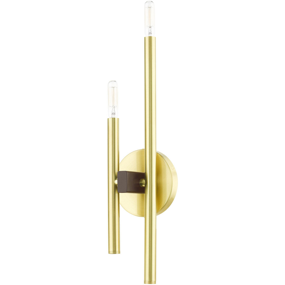 Denmark 2 Light 5 inch Satin Brass ADA ADA Double Sconce Wall Light
