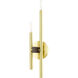 Denmark 2 Light 5 inch Satin Brass ADA ADA Double Sconce Wall Light
