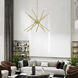 Soho 14 Light 40 inch Satin Brass Foyer Chandelier Ceiling Light