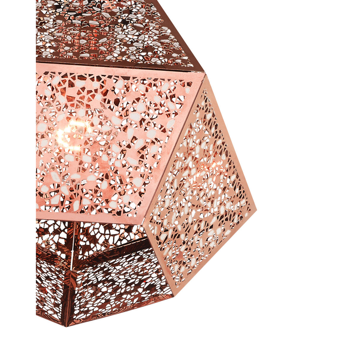 Aberdeen 1 Light 10 inch Rose Gold Pendant Ceiling Light