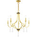Glendale 5 Light 25 inch Polished Brass Chandelier Ceiling Light